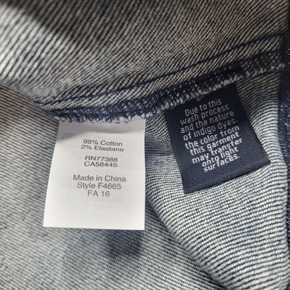 Madewell Utility Zip Front Mini Jean Skirt Denim Patch Pockets Dark Indigo 28 - Picture 7 of 8